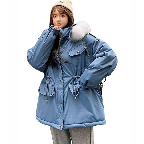 Oversized Womens Korean Cotton Down Coat Loose BF Winter Puffer Parka Jacket Hot 